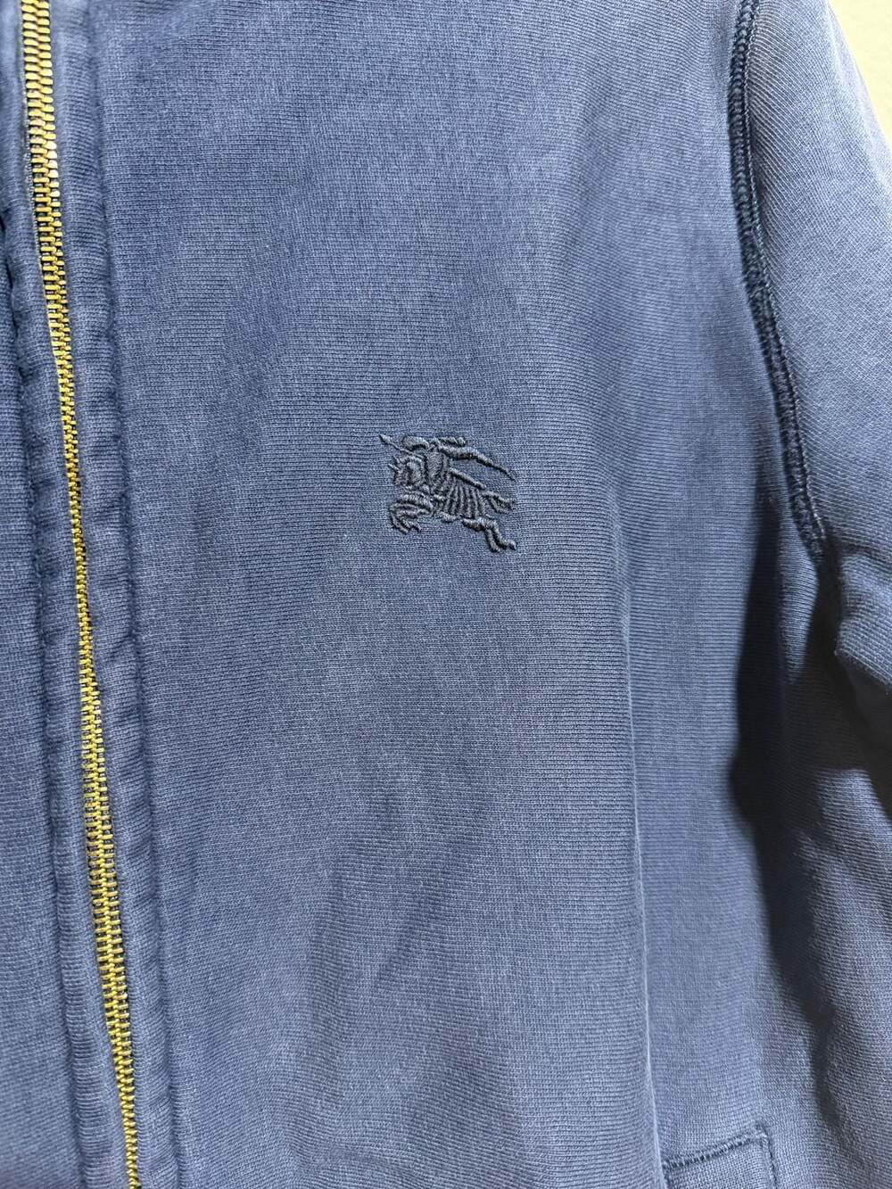 Burberry Brit Navy Full Zip Cotton Sweatshirt Jacket - Picture 2 of 7